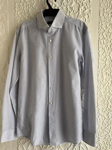 Личные вещи: Мужская рубашка BOSS оригинал размер 40 слимфит — 1