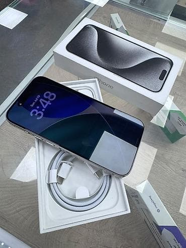 Техника и электроника: IPhone 15 Pro, цвет White Titanium (белый титан) 256 кг 86 акб - — 5