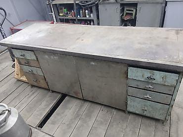 Верстак стол чуть не доделайнный собирался металл ссср с 2шт