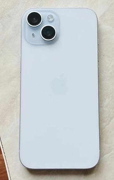 IPhone 15, 128 ГБ, Голубой, Кабель — 1
