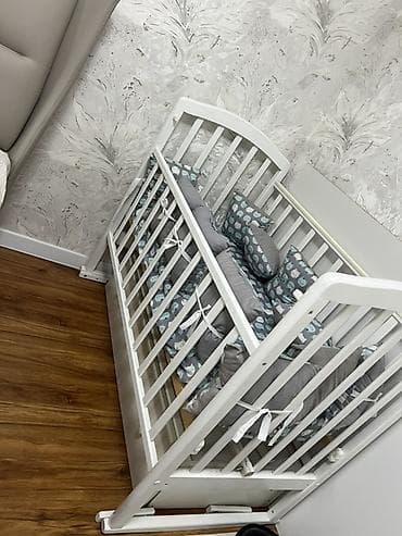 Мебель: Люлька, Колыбель, МДФ, цвет - Белый — 2