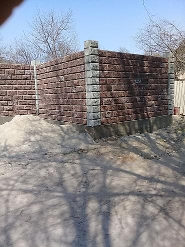 элек: Заборы из декоративного бетонного блока под камень - Материал — 3