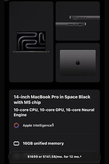 mini mac: Для программирования, Apple M5, ОЗУ, RAM: 16 ГБ — 10
