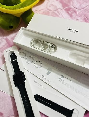 сколько стоит смарт часы в бишкеке: Apple Watch Series 3 (GPS), 38/42 мм — черный спортивный ремешок — 2