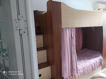 Кровати: Двухъярусная кровать с гардеробным модулем и лестницей-комодом — 8
