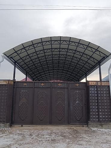 Навес, Арочный, Металл, Профнастил, Установка at lalafo.kg Навес, Арочный, Металл, Профнастил, Установка