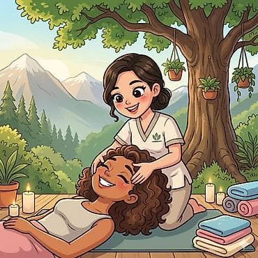 Массаж: Я делаю фейс-массаж и шейно-воротниковый массаж. Сейчас прохожу — 1