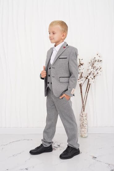 детские трикотажные спортивные костюмы: Школьная форма, Новый — 3