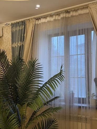 Текстиль: Комплект портьер и тюля для окна - Состав комплекта: плотные — 4