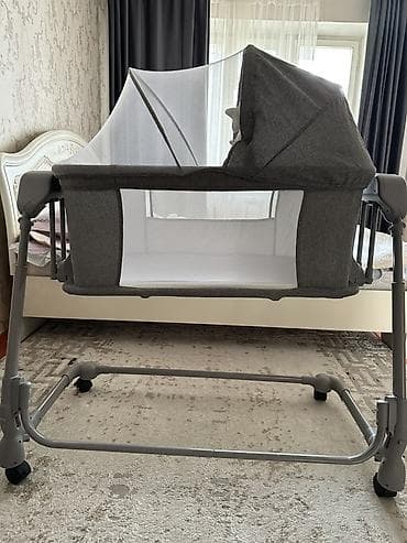 Двухъярусные детские кровати: Люлька, Колыбель, Металл, цвет - Серый — 1