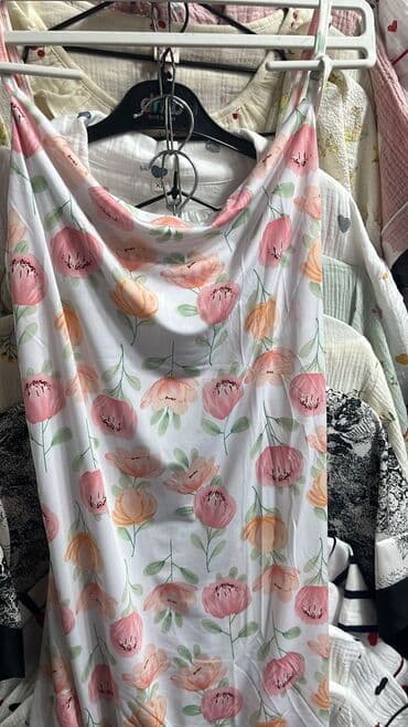 белая ночная сорочка: Пеньюары в наличии Шелковые Бамбуковые Главное красивые и вызывающие🫠 — 1