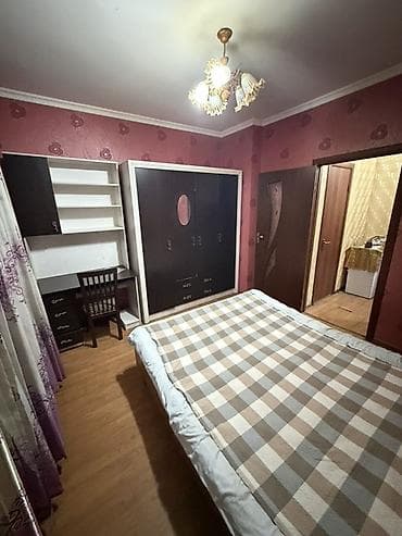 osh flat: 2 комнаты, Кок-Жар мкр Семейным, от 6 месяцев, С мебелью полностью — 2