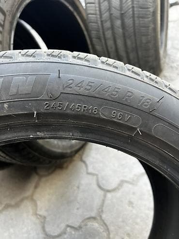 Шины Michelin 245/45 R18 96V - Тип: всесезонные (маркировка M+S) - at lalafo.kg Шины Michelin 245/45 R18 96V - Тип: всесезонные (маркировка M+S) -