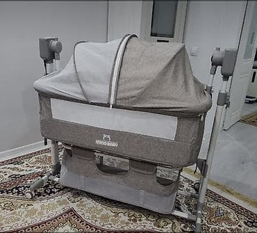 детская подставка: Детская прикроватная кроватка-люлька INING BABY с москитной сеткой и — 1