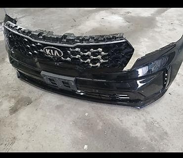 Кузов бөлүктөрү: Передний бампер в сборе для Kia (эмблема KIA на решетке) — 2