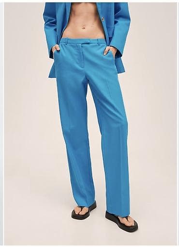 Айымдардын кийими: Женский костюм цвета электрик: пиджак + брюки - Цвет: яркий синий — 2