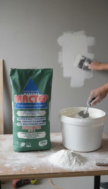 ибоксидная смола: Универсальная гипсовая шпатлевка "Мастер Гипсорен 2 в 1" предназначена — 1