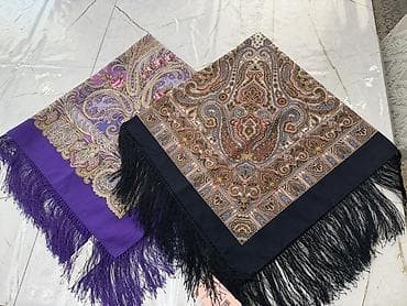 шарф осенний: Платки и шали с восточным/павлопосадским орнаментом - Формат — 2