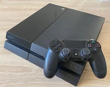Sony PlayStation 4 (оригинальная версия, черный цвет) Комплектация: -