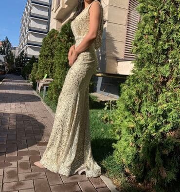 новогодние костюмы на прокат бишкек: Вечернее платье, Русалка, Длинная модель, Без рукавов, Открытая спина, M, L — 2