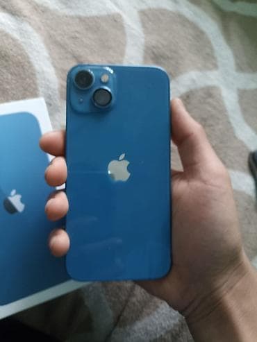 Техника жана электроника: IPhone 13, Колдонулган, 128 ГБ, Көк, Куту, 74 % — 4