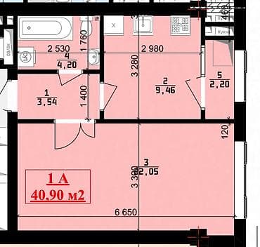 1 комната, 41 м², Элитка, 4 этаж, Готовая ПСО (под самоотделку) at lalafo.kg 1 комната, 41 м², Элитка, 4 этаж, Готовая ПСО (под самоотделку)