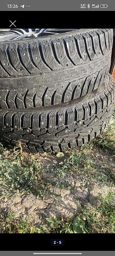 каток продаю: Колеса в сборе R 15, Зимняя шипованная, Б/у, Комплект, Легковые, Литые, отверстий - 5 — 1