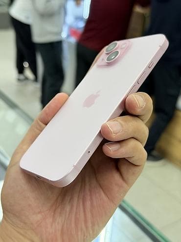 iphone 22: IPhone 15, Б/у, 256 ГБ, Розовый, Кабель, 89 % — 3