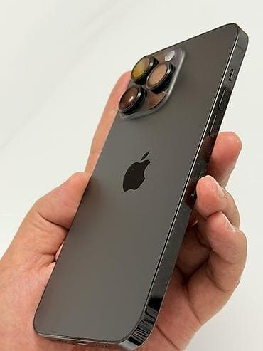apple mac: IPhone 14 Pro Max, Б/у, 256 ГБ, Black Titanium, Защитное стекло, Чехол, Кабель, 89 % — 5