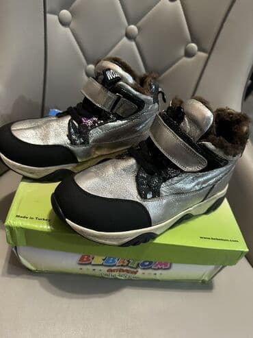 детские демисезонные ботинки на девочку: Турецкая зимняя Батинка для девочек размер 35 Натуральный полностью — 1