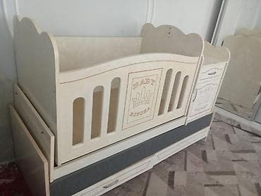 двуспальная кровать трансформер: Детская кровать трансформер, Другой тип, цвет - Бежевый — 1