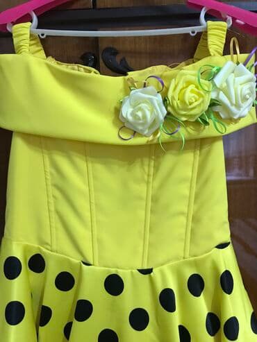 платье дордой: Детское платье, цвет - Желтый, Новый — 2