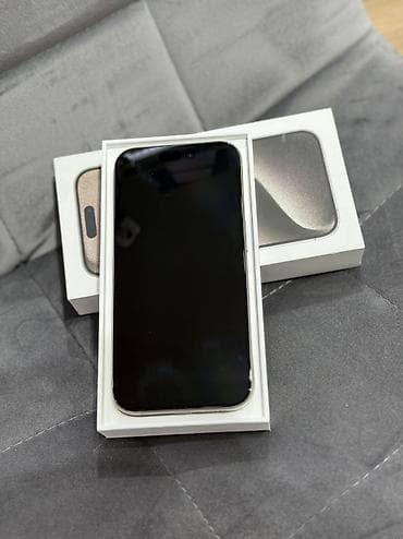 телефоны айфон бу: IPhone 15 Pro, Б/у, 256 ГБ, Natural Titanium, Коробка, 85 % — 4