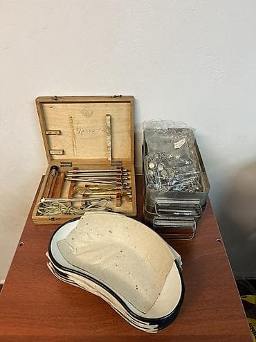 Медицинское оборудование - Уретроскоп советский в деревянном кейсе