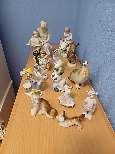 фарфор статуэтку: Коллекция фарфоровых статуэток (разные сюжеты и размеры) Состав — 1