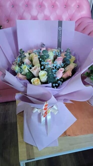 розы цветы: 101 и 51 роза готовый букет 🌹акция акция‼️‼️‼️ — 18