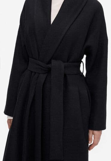 женские махровые халаты больших размеров: Пальто, Халат, Зима, Овечья шерсть, Длинная модель, С поясом, M — 5