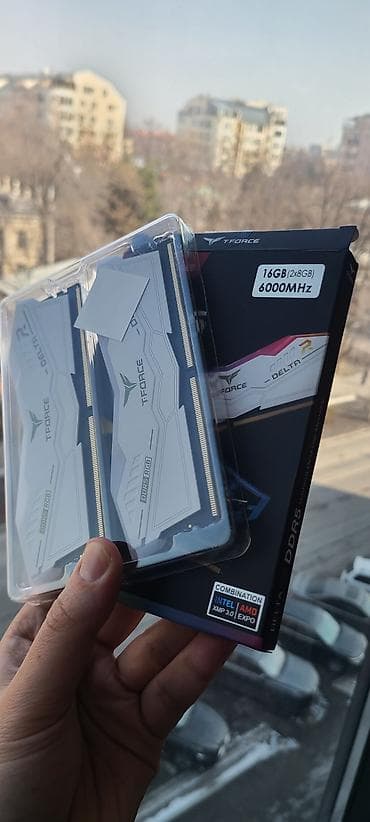 Оперативная память (RAM): Оперативная память, Новый, Team Group, 16 ГБ, DDR5, 6000 МГц, Для ПК — 2