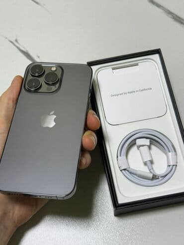 IPhone 13 Pro, Б/у, 128 ГБ, Черный, Кабель, Коробка, 86 %