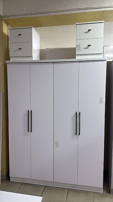 спальный гарнитур новый: Спальный гарнитур, Новый, Двуспальная кровать, Шкаф, Комод, ДСП, Бесплатная доставка, цвет - Серый — 5