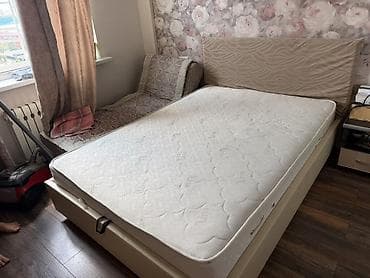 max safe: Двуспальная кровать, Б/у, С ящиком для хранения, длина - 200 см — 3
