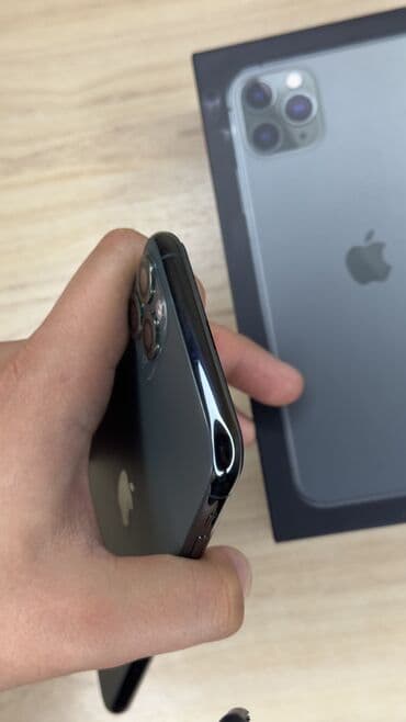 Уюлдук телефондор жана аксессуарлар: IPhone 11 Pro Max, Колдонулган, 64 ГБ, Matte Midnight Green, Куту, 70 % — 5