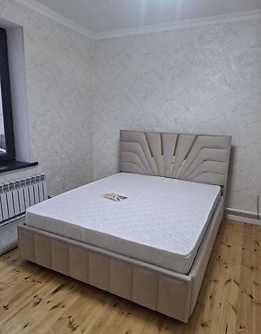 Двуспальная кровать, С мягким изголовьем, длина - 200 см