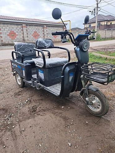 трехколесные мотоциклы: Электрический трёхколёсный скутер-трицикл /рикша для пассажиров и — 1