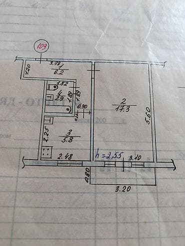1 комната, 17 м², 10 мкр 104 серия, 3 этаж, Косметический ремонт at lalafo.kg 1 комната, 17 м², 10 мкр 104 серия, 3 этаж, Косметический ремонт