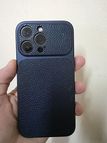 IPhone 13 Pro, Б/у, 256 ГБ, Black Titanium, Чехол, 95 %