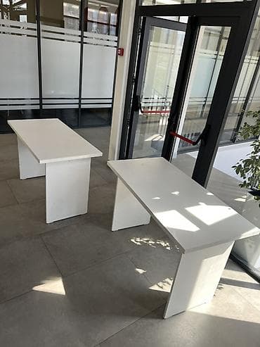 max safe: Офисный стол, Нерегулируемый, цвет - Белый, Прямоугольный — 1