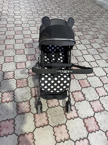 soft shell: Прогулочная коляска трость/компакт с капюшоном и ушками - Легкая — 3