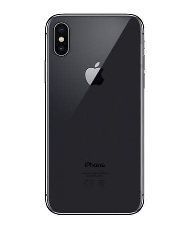 Уюлдук телефондор жана аксессуарлар: IPhone X, Колдонулган, 64 ГБ, Кара, Каптама, 100 % — 1