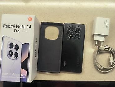 gts 2: Redmi, Redmi Note 14 Pro, Б/у, 256 ГБ, цвет - Черный, 2 SIM — 1